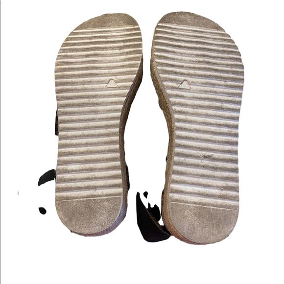 Steve Madden Kimmie Black Elastic Band Platform Sandals Size 9 - Picture 4 of 5